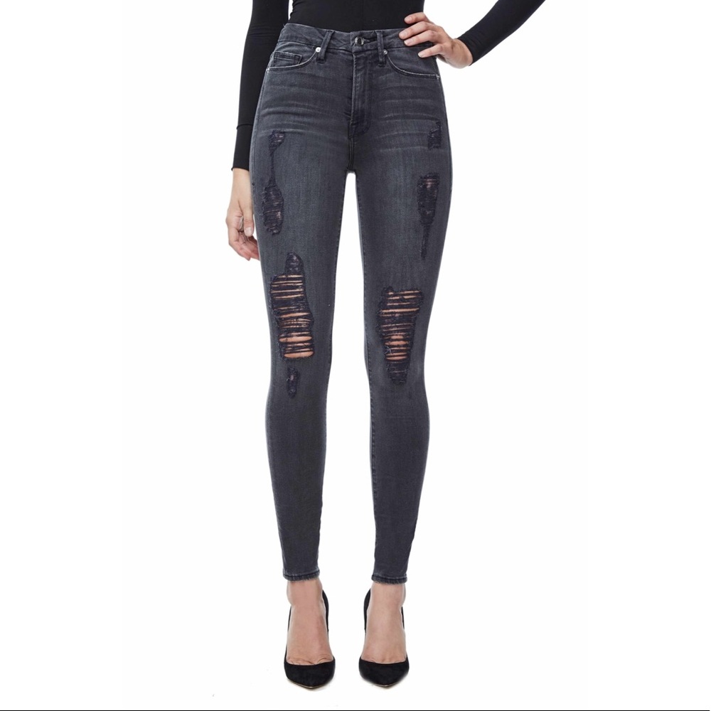 Good American Good Waist High Waist Skinny Jeans